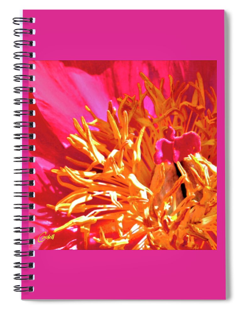 Flowers Spiral Notebook featuring the photograph Peony by Joan Cordell