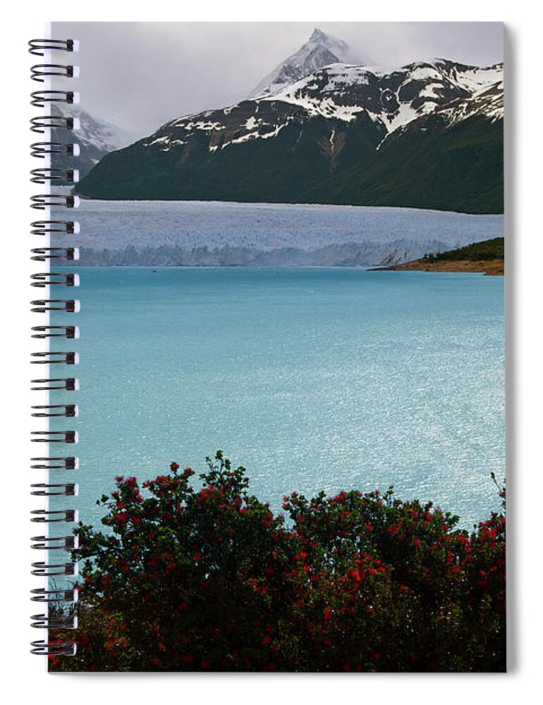 Scenics Spiral Notebook featuring the photograph Perito Moreno by Antonio Vaccarini