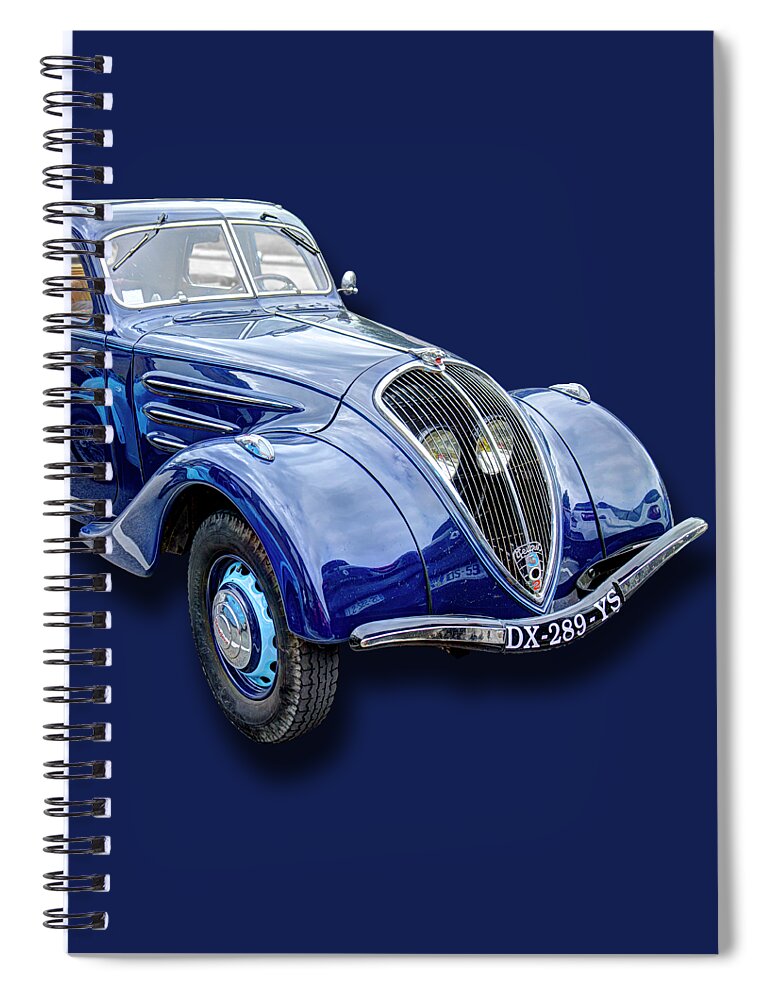 Peugeot 302 Spiral Notebook featuring the photograph Peugeot 302 by Weston Westmoreland