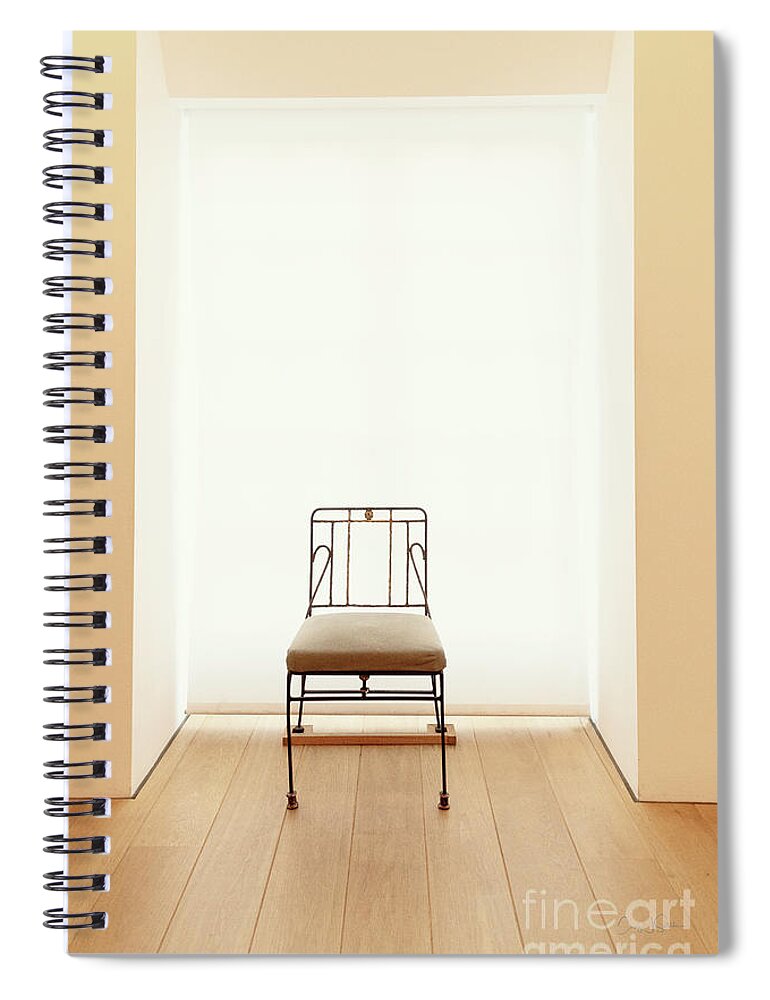 France Spiral Notebook featuring the photograph Picasso's Museum Chair by Craig J Satterlee