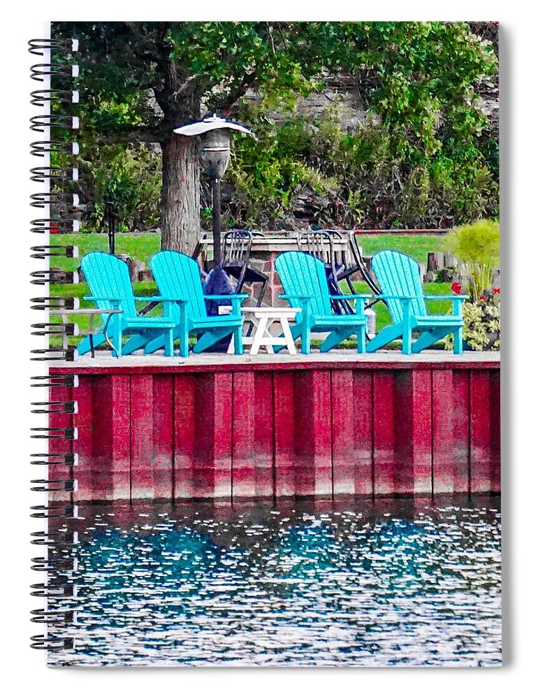 Landscape Spiral Notebook featuring the photograph Pick A Seat by Jennifer Loncz