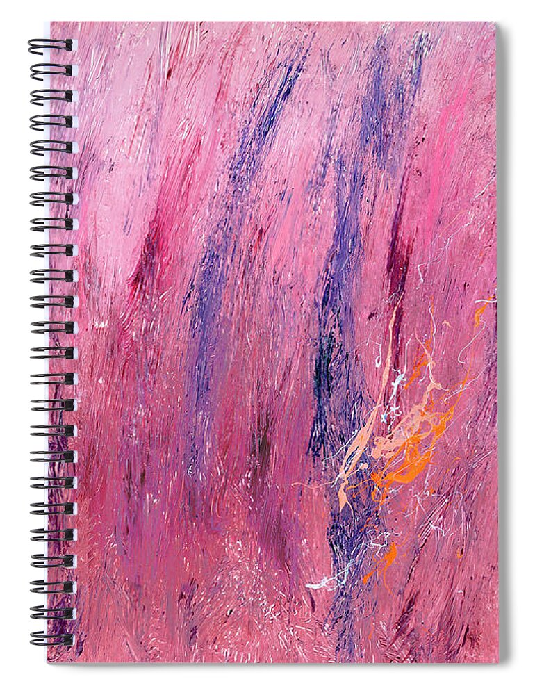 Pink Spiral Notebook featuring the painting Pink Neopolitan by Joe Loffredo