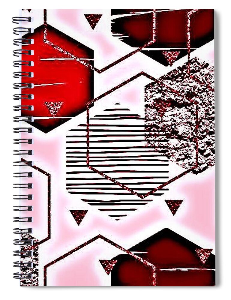 Pink Spiral Notebook featuring the painting Pink Passion by J Richey