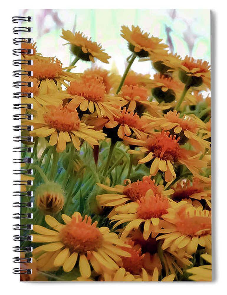 Piper's-daisy Spiral Notebook featuring the photograph Pipers Daisy by Lisa Kaiser