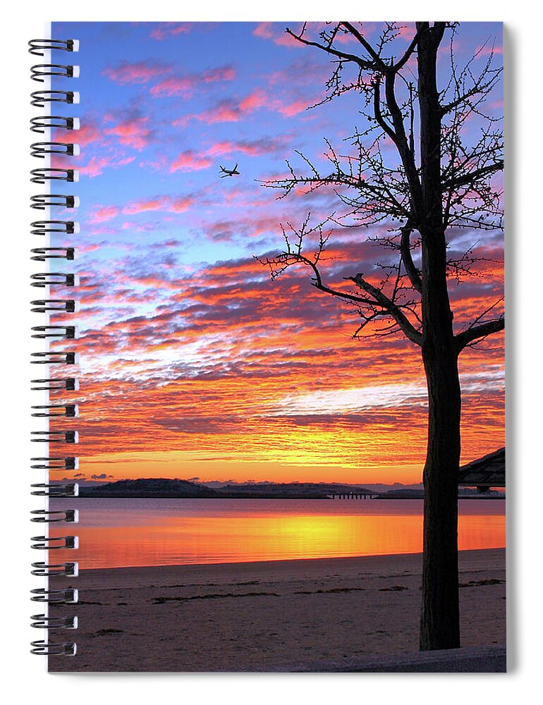 Castle Island Spiral Notebook featuring the photograph Pleasure Beach by Jeff Heimlich
