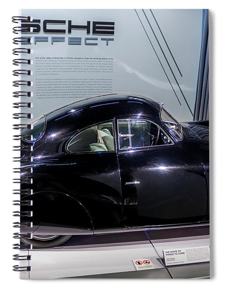 Porsche Spiral Notebook featuring the photograph The First Porsche - 1939 by Gene Parks