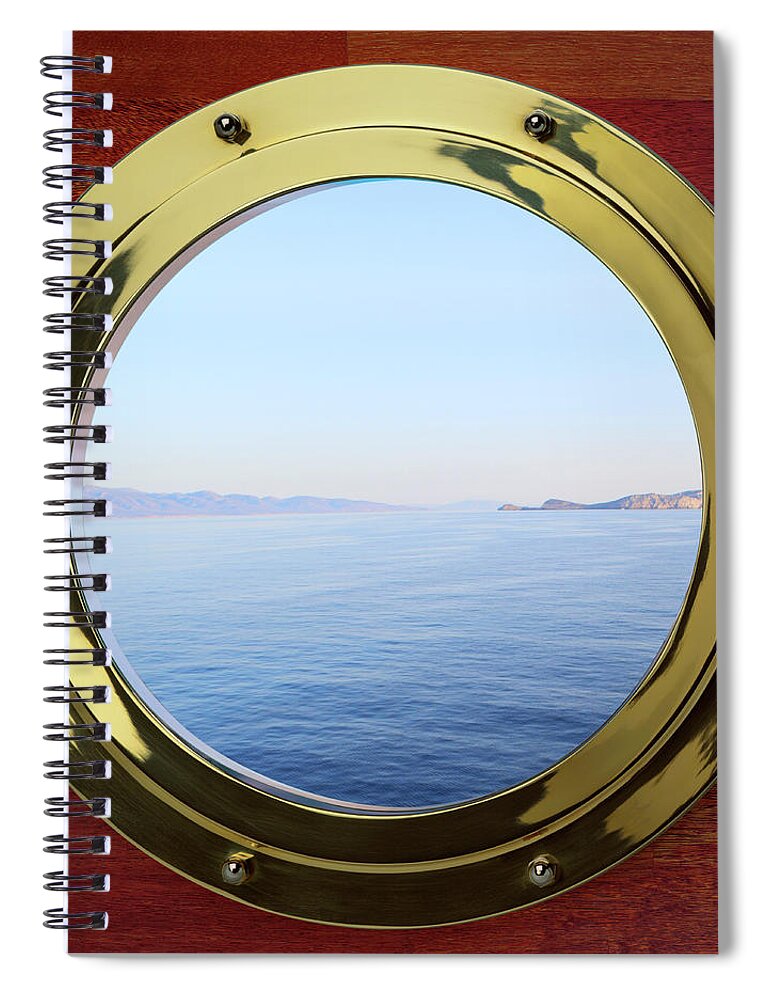 Scenics Spiral Notebook featuring the photograph Porthole by Plainview