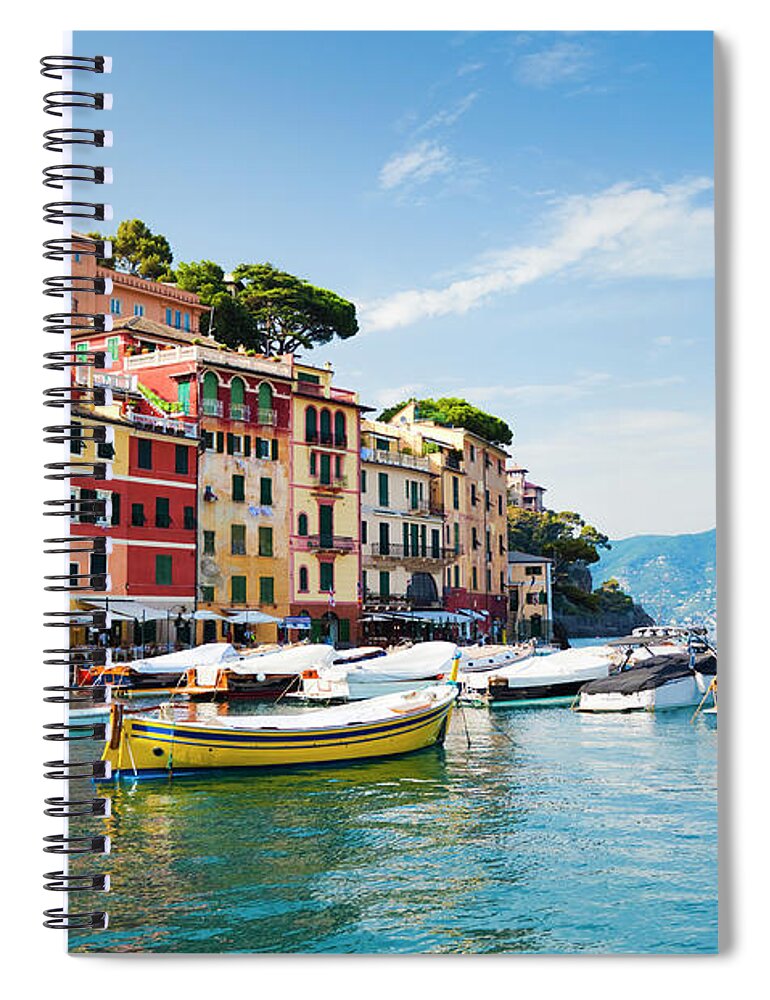 Water's Edge Spiral Notebook featuring the photograph Portofino, Liguria, Italy by Brzozowska