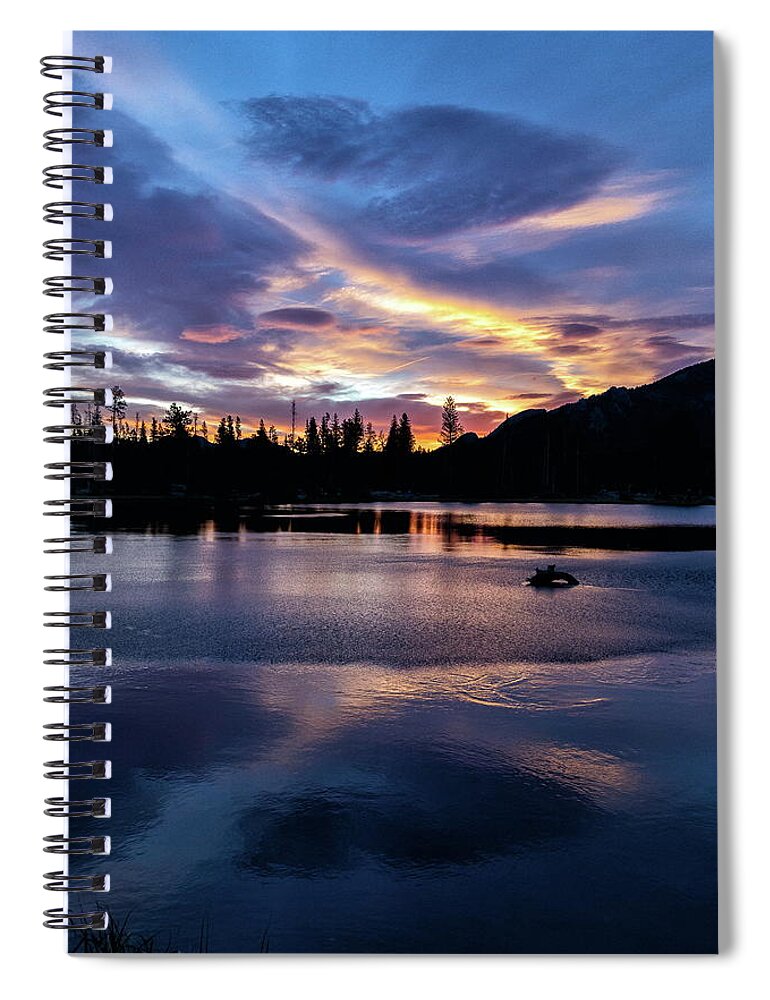 Sunrise Spiral Notebook featuring the photograph Portrait of a Rocky Mountain Sunrise by Tony Hake
