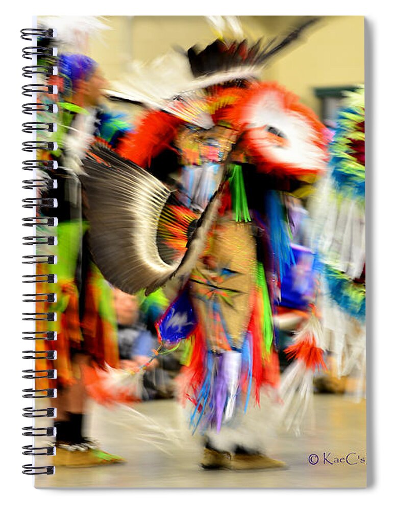 Powwow Spiral Notebook featuring the photograph Powwow Abstraction #4 by Kae Cheatham