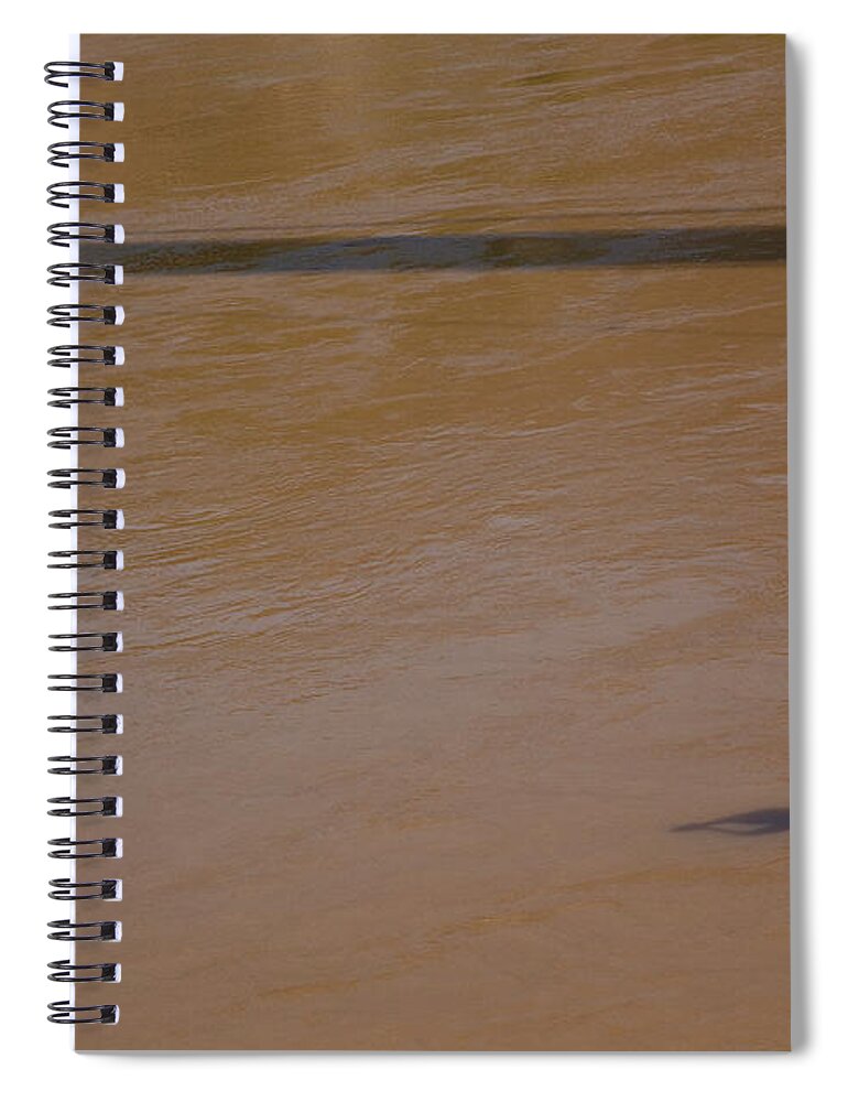 Hinduism Spiral Notebook featuring the photograph Praying On Banks Of Holy Ganges In by Claude Renault