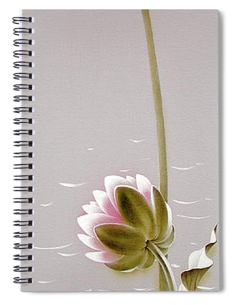 Russian Artists New Wave Spiral Notebook featuring the painting Predominance by Alina Oseeva
