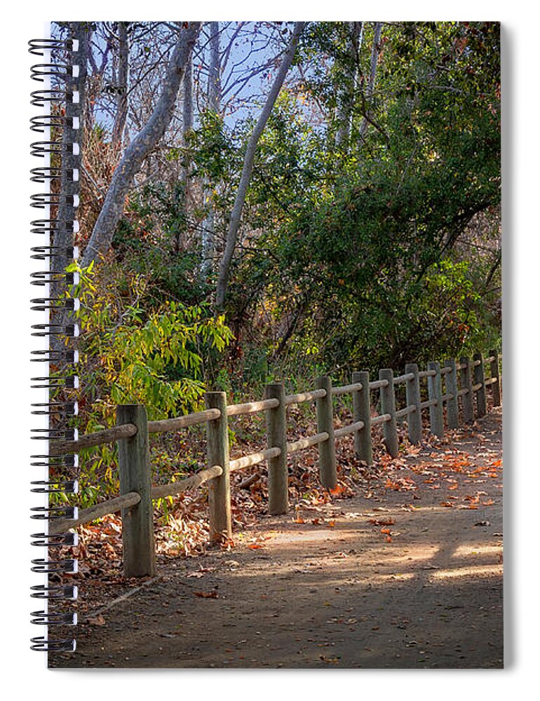 Path Spiral Notebook featuring the photograph Pretty Path by Alison Frank