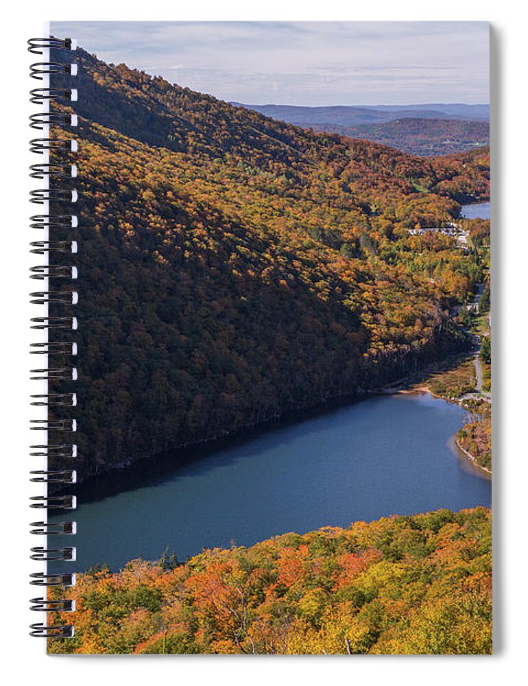 Profile Spiral Notebook featuring the photograph Profile Lake Autumn by White Mountain Images