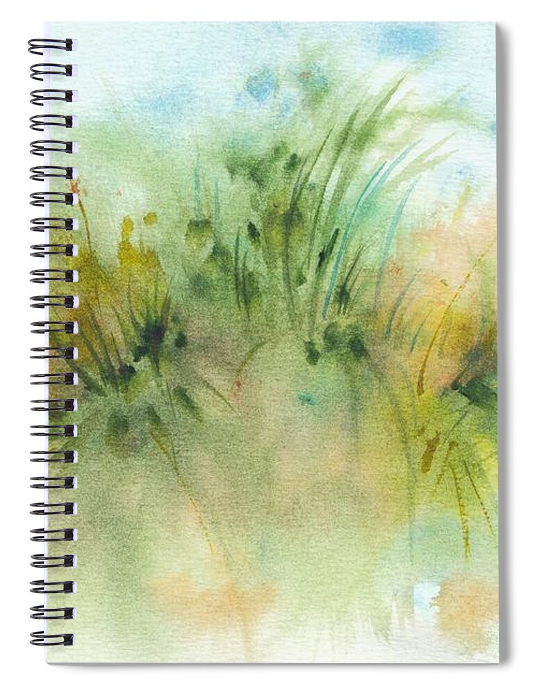Original Art Spiral Notebook featuring the painting Promise of Sunshine by Ivana Westin