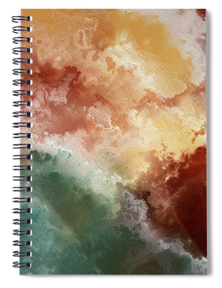 Red Spiral Notebook featuring the painting Psalm 115 14. Increase And More by Mark Lawrence