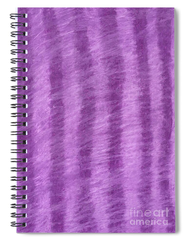 Purple Hazy Nights Spiral Notebook featuring the pastel Purple Hazy Nights by Annette M Stevenson