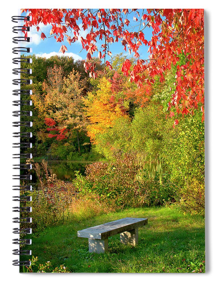 Autumn Spiral Notebook featuring the photograph Quiet Autumn Moments by Luke Moore