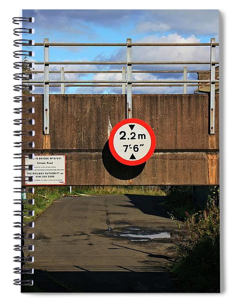 Railway Bridge Spiral Notebook featuring the photograph Railway bridge by Martin Smith