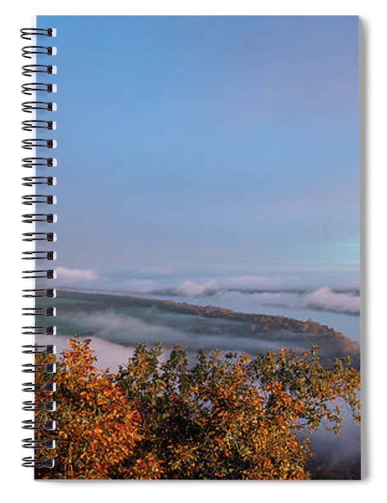 Petit Jean Spiral Notebook featuring the photograph Rainbow Morn by James Barber