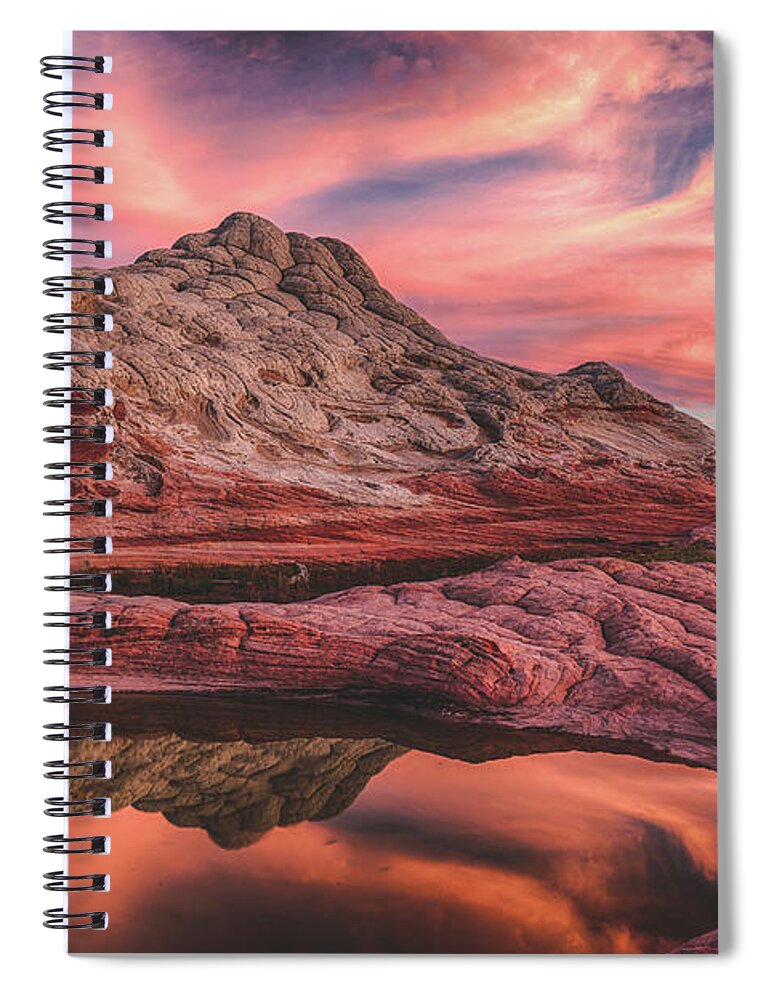 White Pockets Spiral Notebook featuring the photograph Rainbow Sherbert by Ryan Lima
