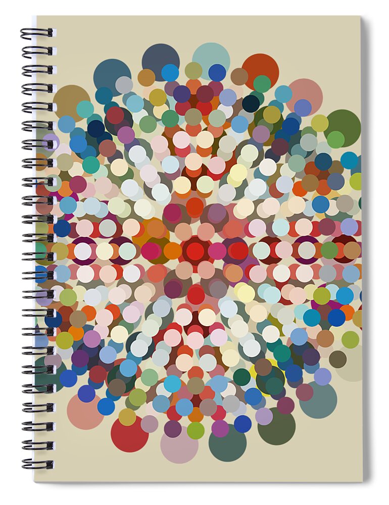  Spiral Notebook featuring the mixed media Rainbow Union by BFA Prints