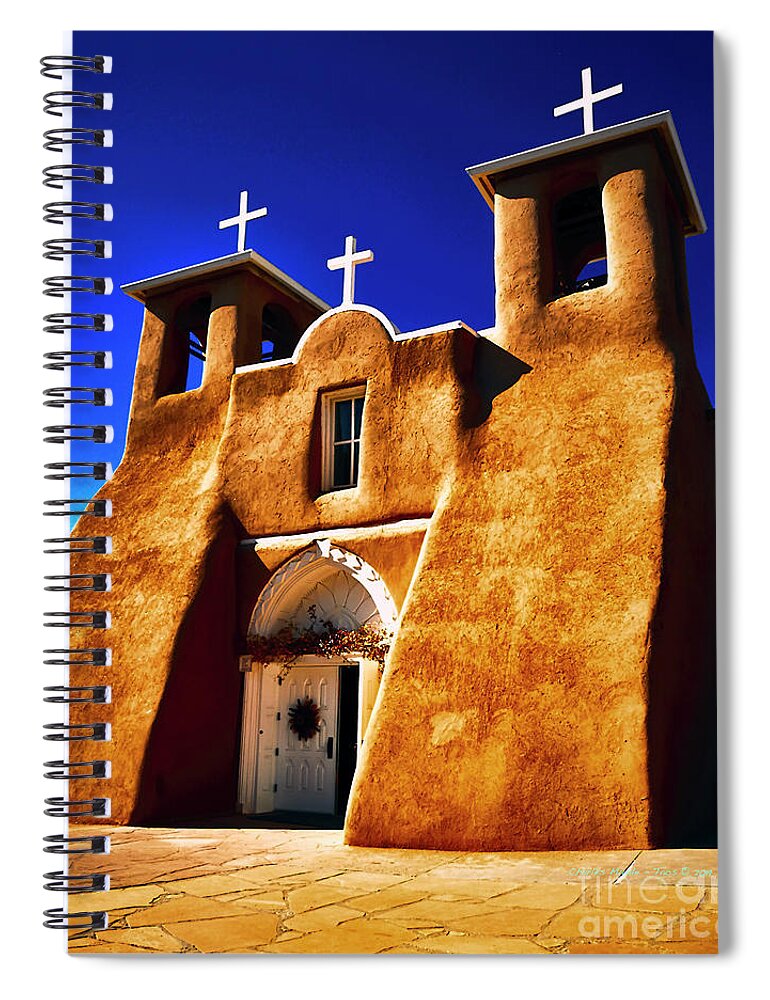 Santa Spiral Notebook featuring the photograph Ranchos Church XXXII by Charles Muhle