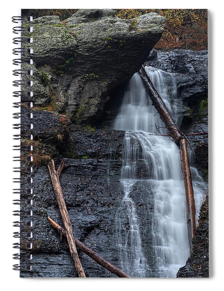 Pennsylvania Spiral Notebook featuring the photograph Raymondskills Falls by Paul Freidlund