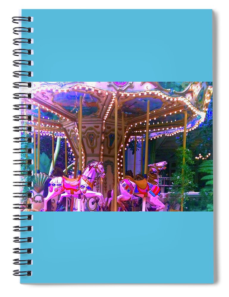 Photo Stream Spiral Notebook featuring the photograph Reach for the Brass Ring by Debra Grace Addison