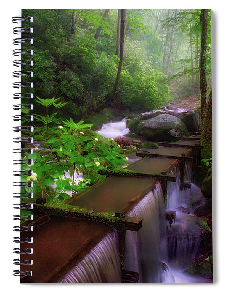 Roaring Fork Spiral Notebook featuring the photograph Reagans Mill by Nunweiler Photography