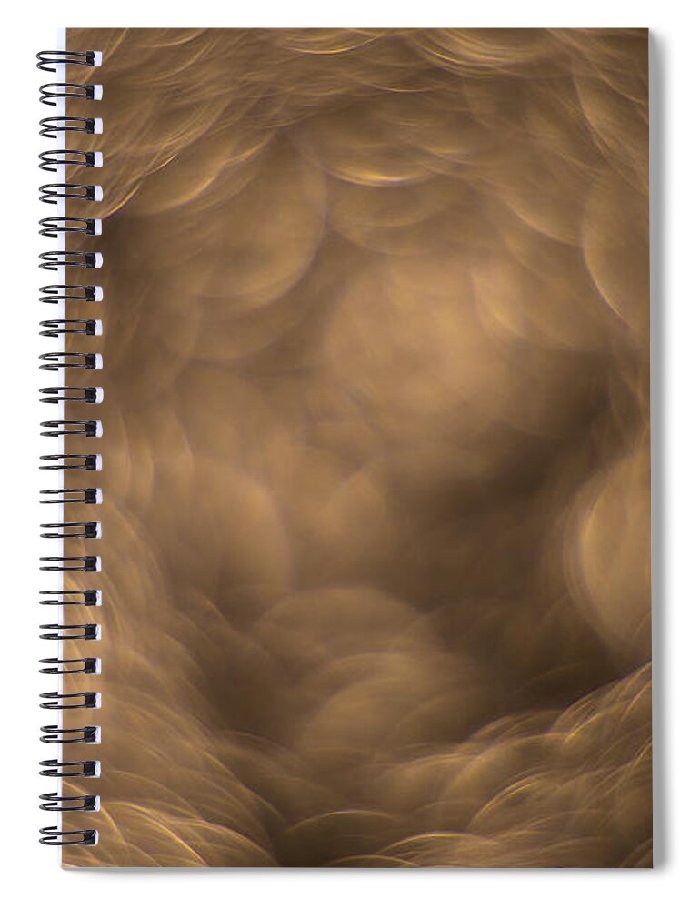 Bokeh Spiral Notebook featuring the photograph Real extreme photographic optic color bokeh II by Hernan Bua