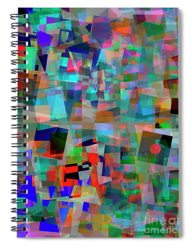 Nag005273 Spiral Notebook featuring the digital art Red Alert by Edmund Nagele FRPS