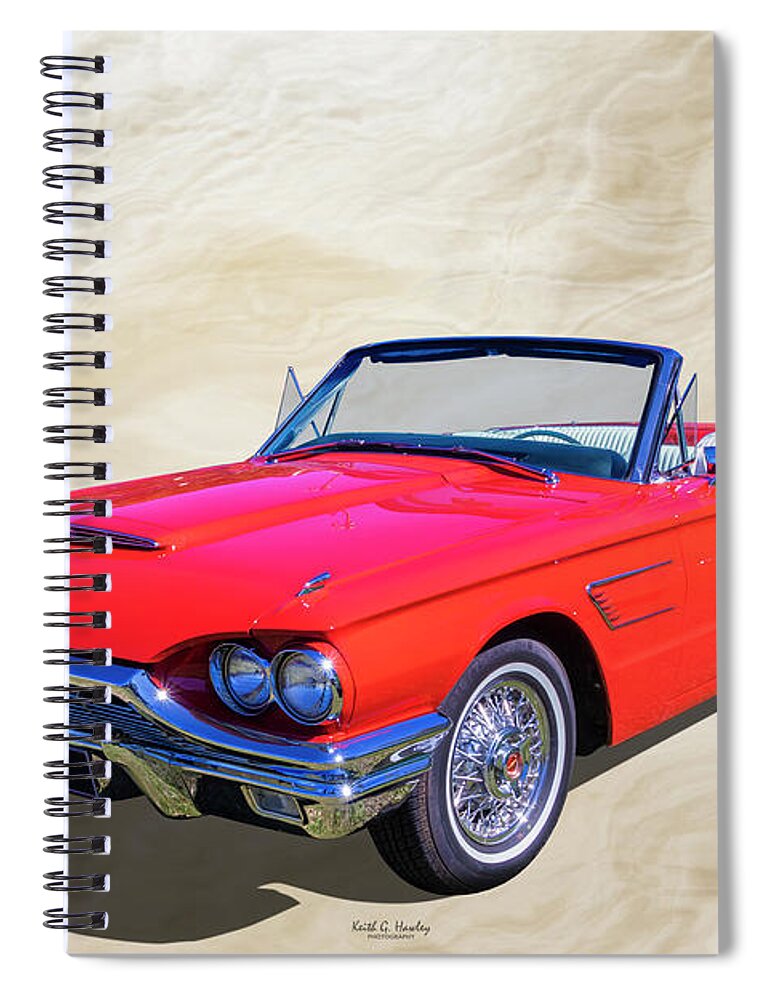 Car Spiral Notebook featuring the photograph Red Bird by Keith Hawley