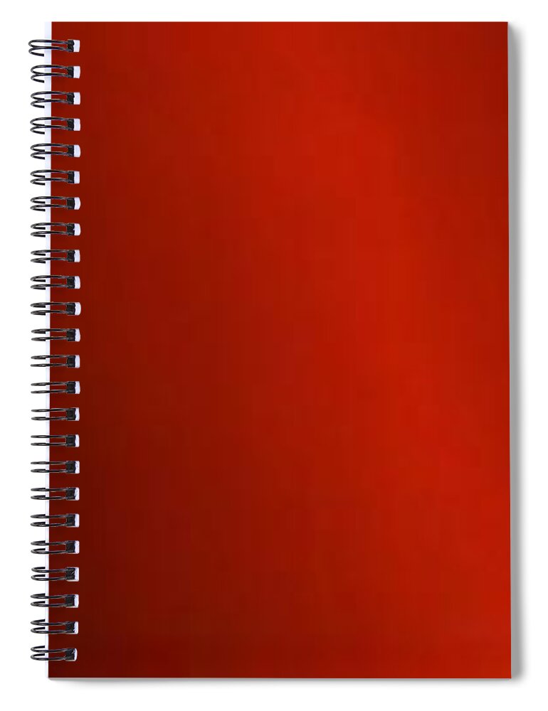 Oil Spiral Notebook featuring the painting Red Glow by Matteo TOTARO