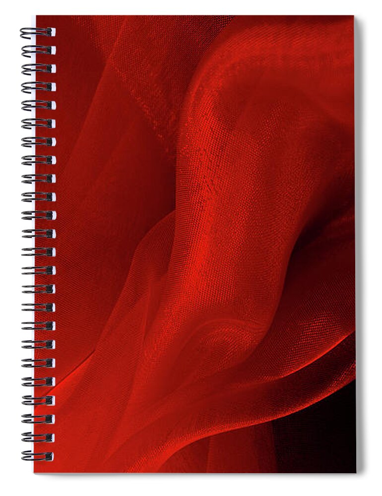 Shadow Spiral Notebook featuring the photograph Red Smoke by Jcarroll-images