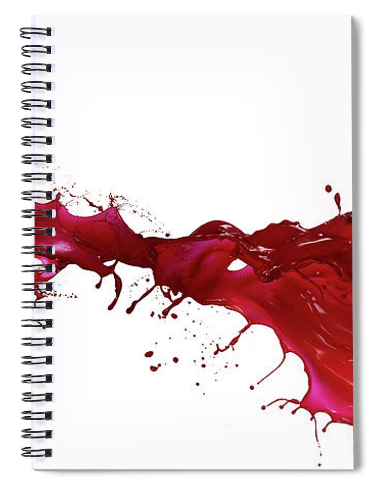 Red Paint Splash White Background by Biwa Studio