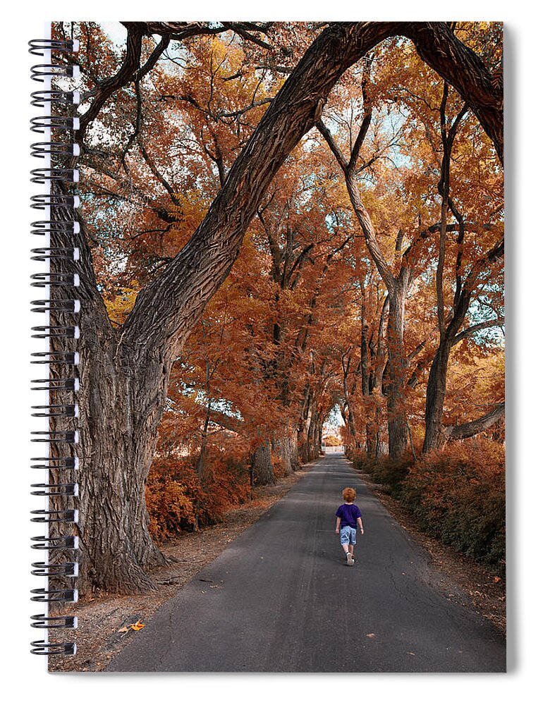 Redhead Spiral Notebook featuring the photograph Redhead Fall Walkabout by Tom Gresham