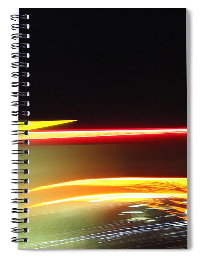Llamp Spiral Notebook featuring the photograph Redlight Greenlight - Llamp 001 by M E