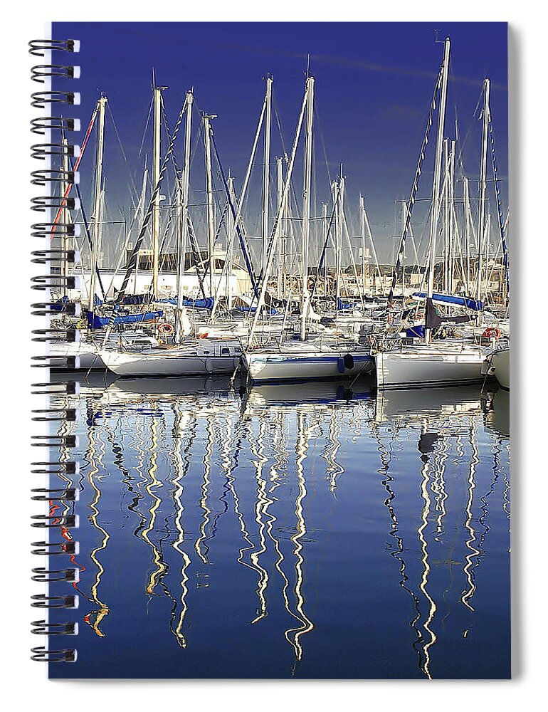 Outdoors Spiral Notebook featuring the photograph Reflection On Water by Nespyxel