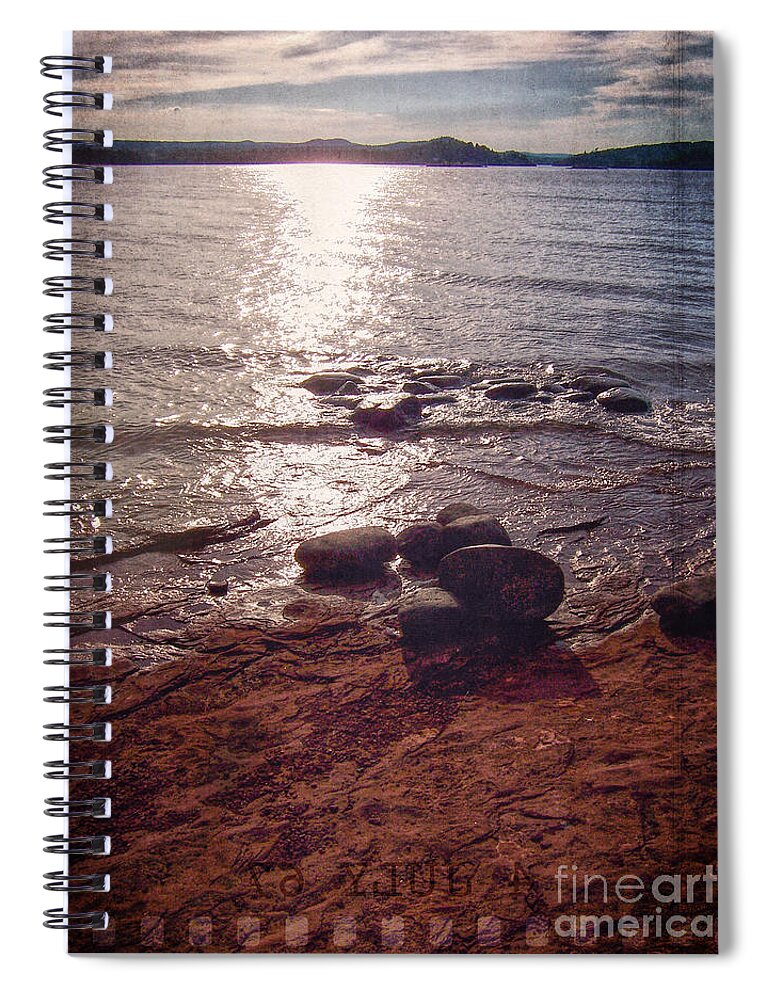 Reflections Spiral Notebook featuring the digital art Reflections by Phil Perkins