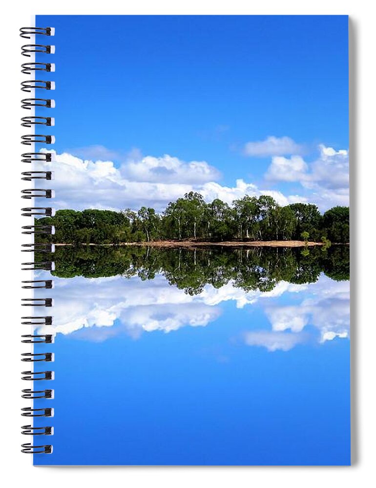 Water View Spiral Notebook featuring the photograph Reflective Lake Patricia by Joan Stratton