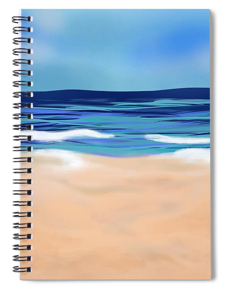 Refresh Spiral Notebook featuring the digital art Refresh by Annette M Stevenson