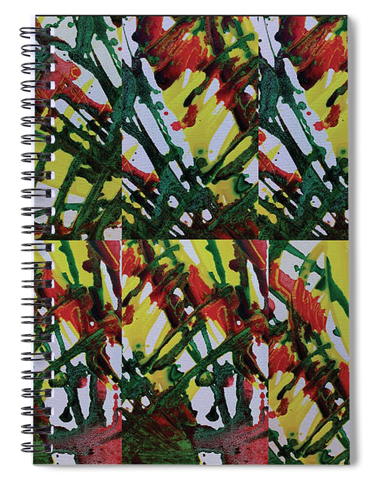  Spiral Notebook featuring the digital art Repeat by Jimmy Williams