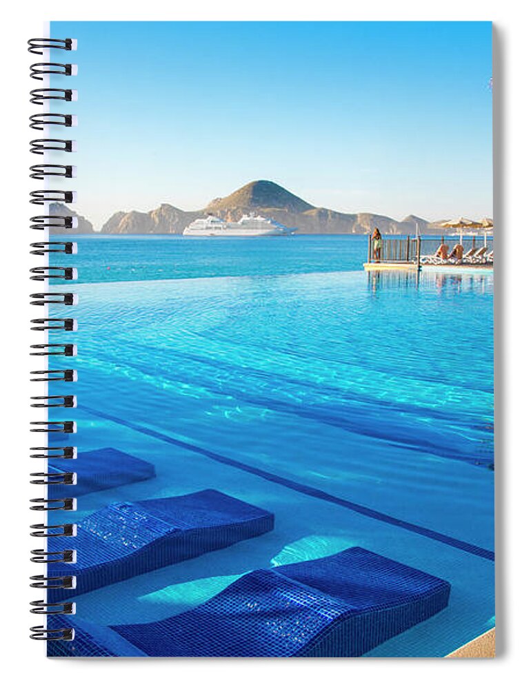 Cabo Spiral Notebook featuring the photograph Resort Living by Bill Cubitt