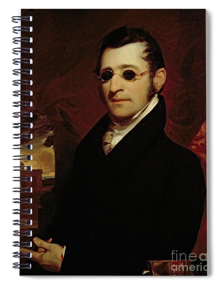 Priest Spiral Notebook featuring the painting Reverend William Hogan by John Neagle