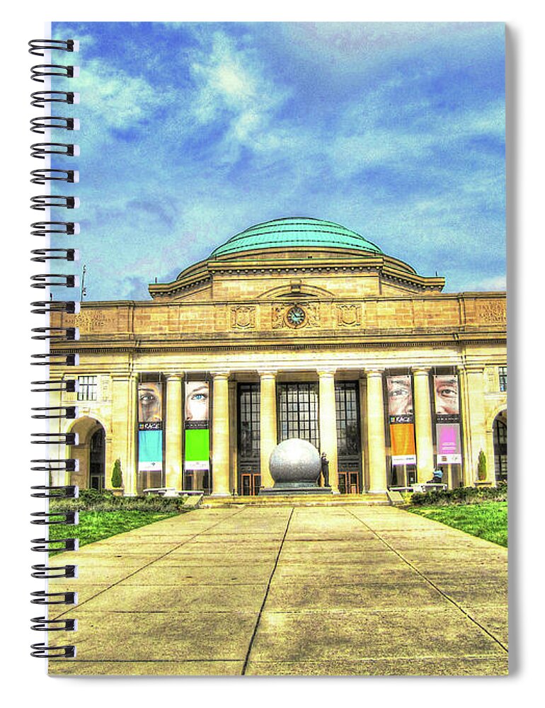 Richmond Va Virginia Spiral Notebook featuring the photograph Richmond VA Virginia - Science Museum by Dave Lynch