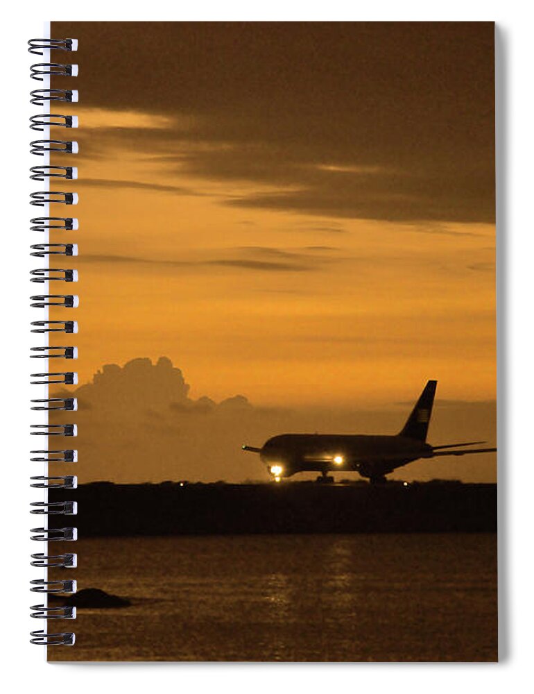 Sunset Spiral Notebook featuring the photograph Right of Way by Climate Change VI - Sales