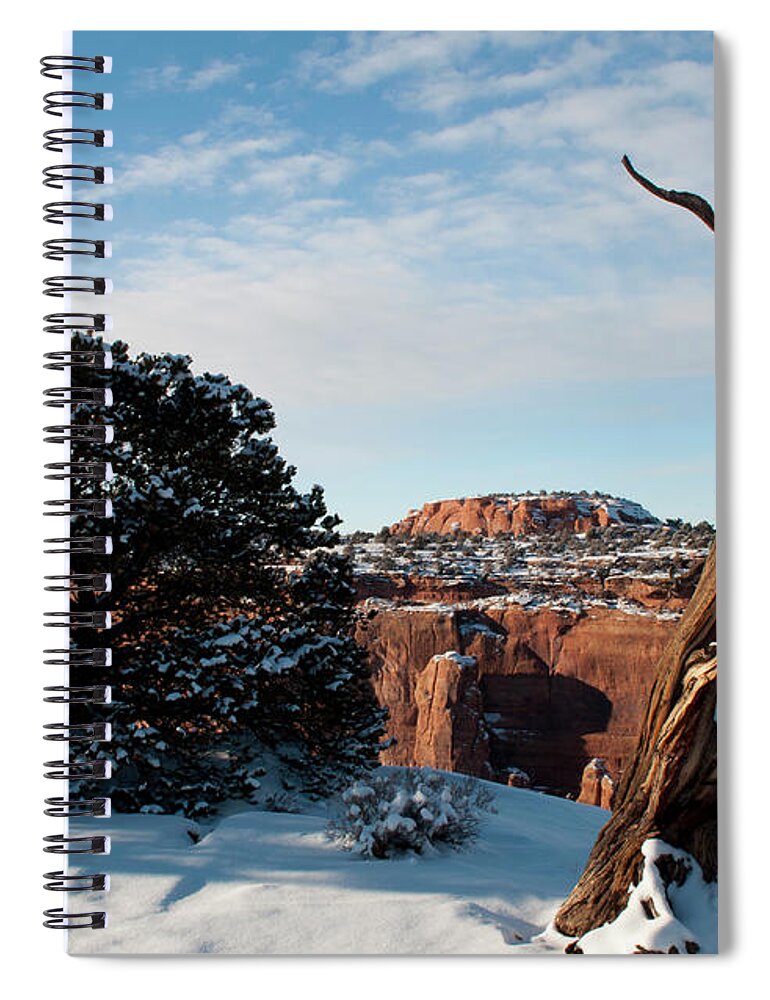 Colorado Spiral Notebook featuring the photograph Rimrock View by Julia McHugh