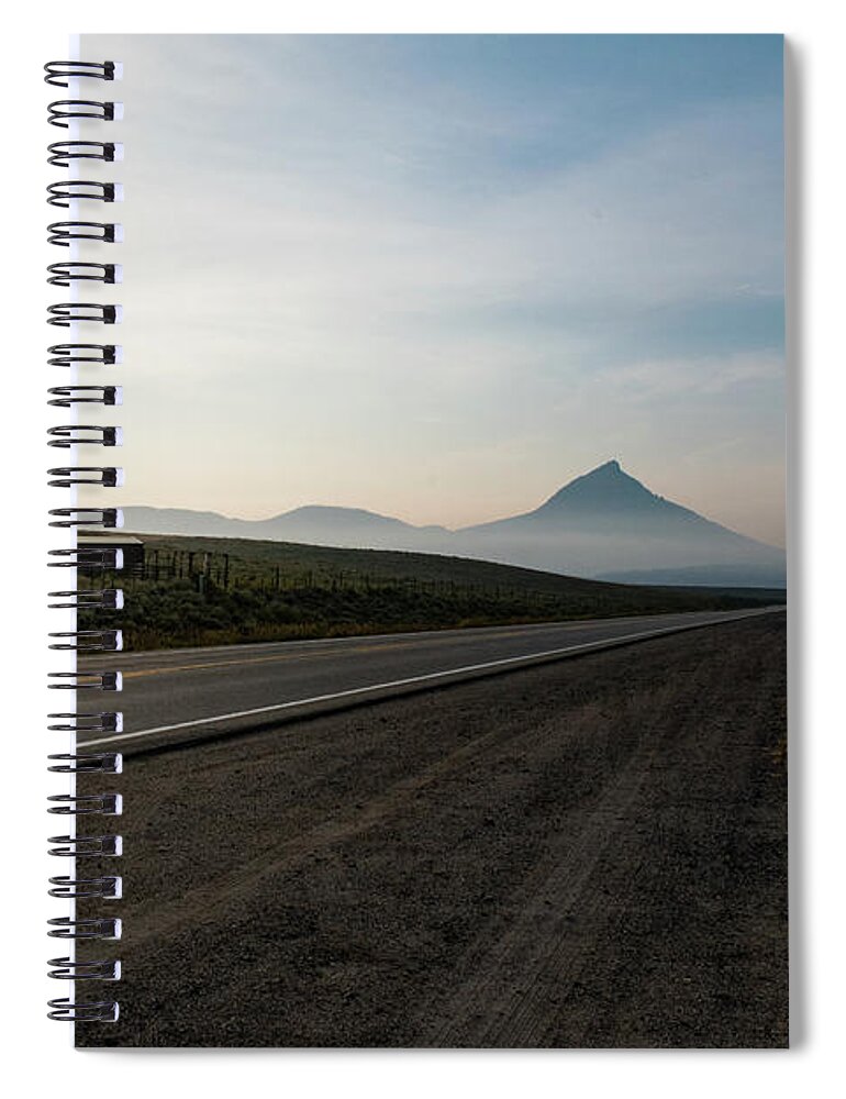 Rural Spiral Notebook featuring the photograph Road through the Rockies by Nicole Lloyd