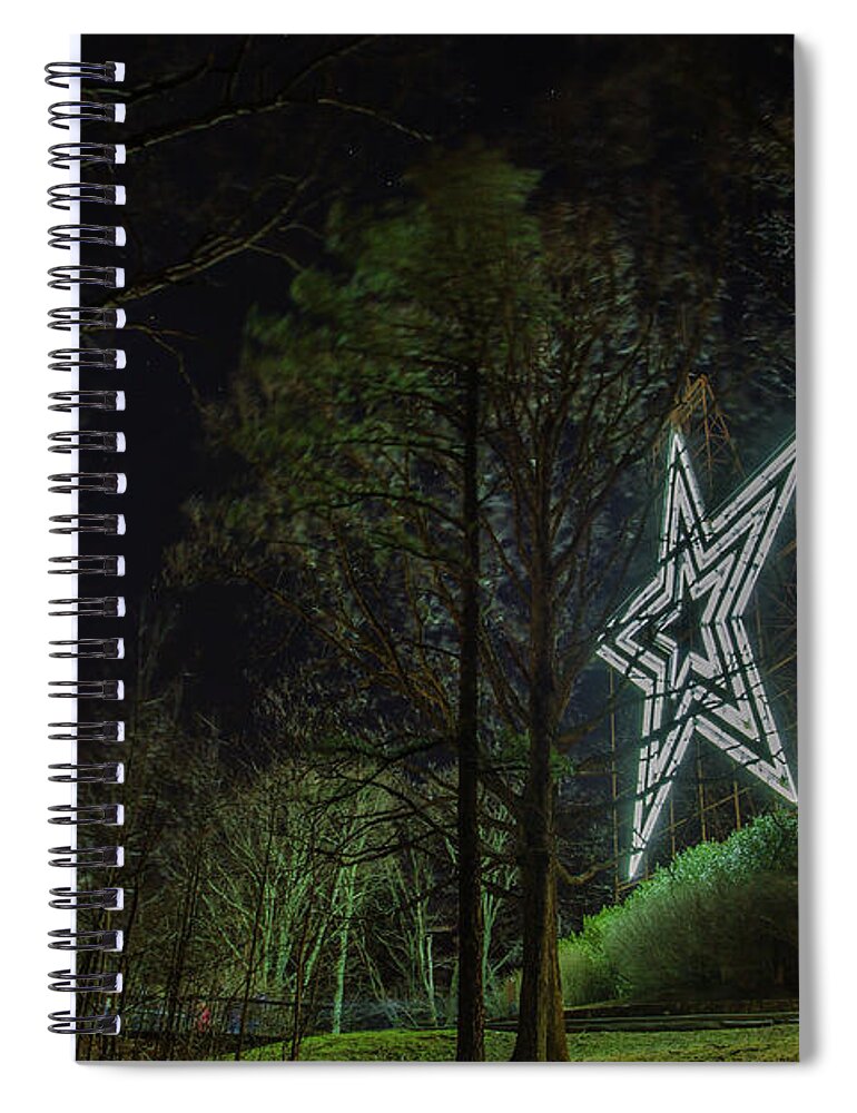 Roanoke Star Spiral Notebook featuring the photograph Roanoke Star by Julieta Belmont